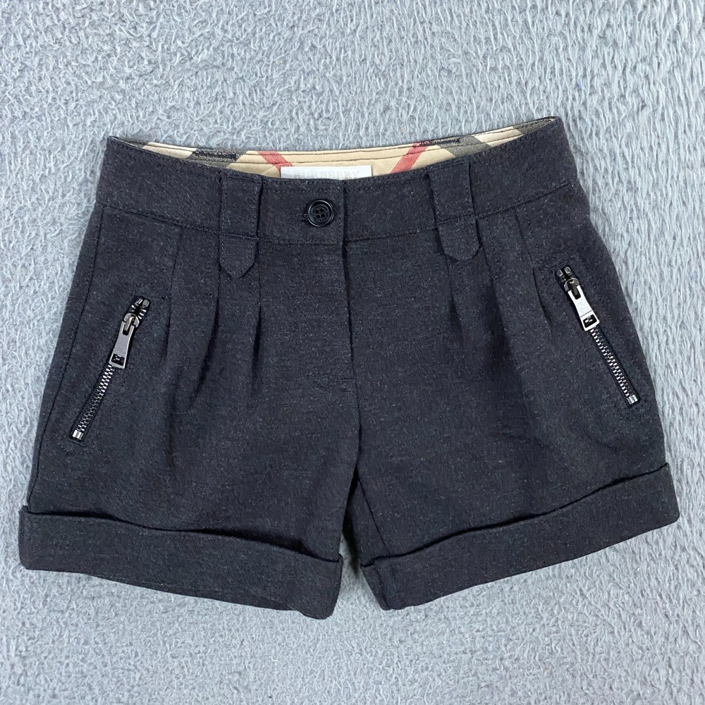 Burberry Shorts Kids size 4T Chino Pleated Cuffed Nova Check Preppy Toddler